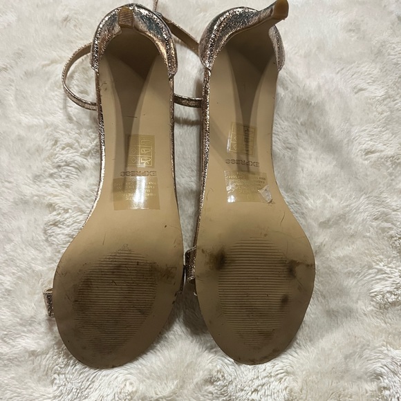 Express Rose Gold Ankle Strap Sandal - Picture 3 of 3